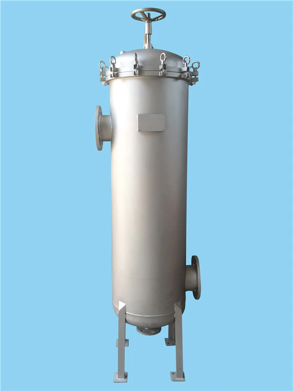 SS Multi Bag Filter Housing Industrial Bag Filters Quickly Flange Davit Arm Side In Side Out Flange
